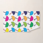 傘カラフル傘 バスタオルセット (ハンドタオル)