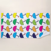 傘カラフル傘 ビーチタオル (正面)