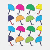 傘カラフル傘 フリースブランケット (正面)