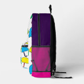傘カラフル傘 プリントバックパック (右)