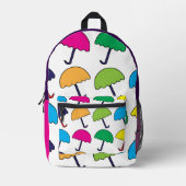 傘カラフル傘 プリントバックパック (正面)