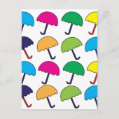 傘カラフル傘 ポストカード (正面)