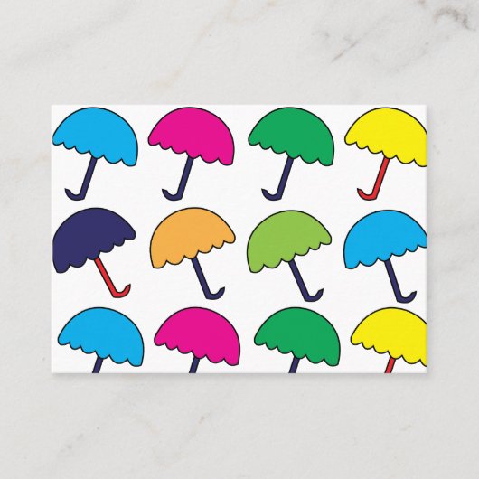 傘カラフル傘 名刺 (正面)