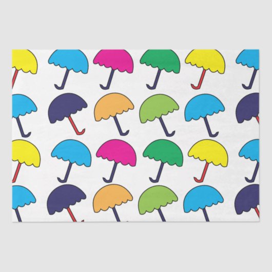 傘カラフル傘 薄葉紙 (正面)