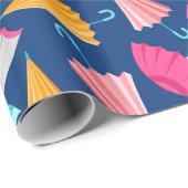 傘カラフル柄 ラッピングペーパー (ロールコーナー)