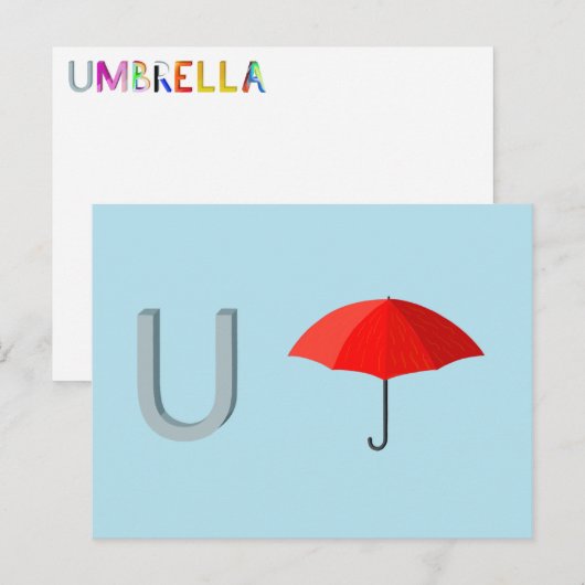 傘カード ポストカード (正面/裏面)