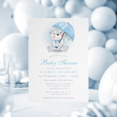 傘クマ坊やベビーシャワー 招待状