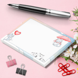 傘ハート飛んでいる風船を空に ポストイット