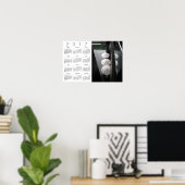 傘パリホワイトカレンダーポスター2017 ポスター (ホームオフィス)