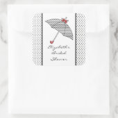 傘ブライダルシャワーシール スクエアシール (バッグ)