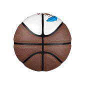 傘マンガが描かれた可愛い赤リス ミニバスケットボール (右)