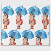 傘ラッピング紙 ラッピングペーパー (フラット)