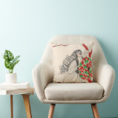 傘付きアールデコ美しいファッション髪 クッション (椅子)