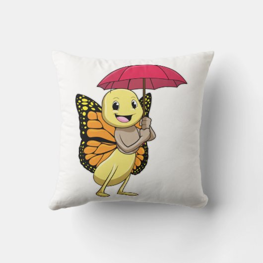 傘付き蝶 クッション (裏面)