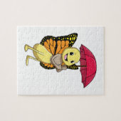 傘付き蝶 ジグソーパズル (横)