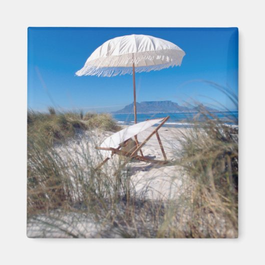 傘及び椅子のオンビーチ マグネット (正面)