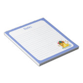 傘帽子付きアヒル ノートパッド (アングル)