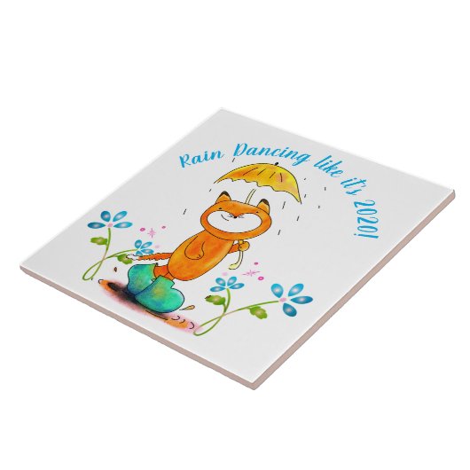 傘感動的付春キツネ タイル (側面)