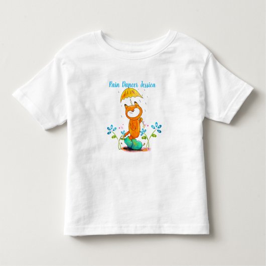 傘感動的付春キツネ トドラーTシャツ (正面)