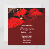 傘日本のカスタムウエディング招待状 招待状 (正面)