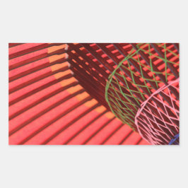 傘日本の傘 長方形シール