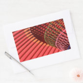 傘日本の傘 長方形シール (封筒)