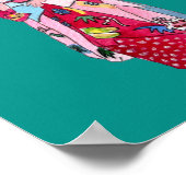 傘日本の入り芸者芸 ポスター (角)