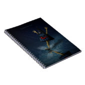 傘日本の幽霊雨の日パーソナライズされた ノートブック (右側)