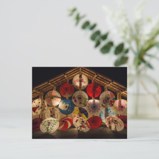 傘日本の札 ポストカード (スタンド正面)