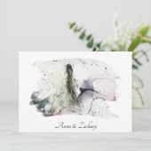 *~*傘日本女性RSVP QR AR27結婚s 招待状 (スタンド正面)