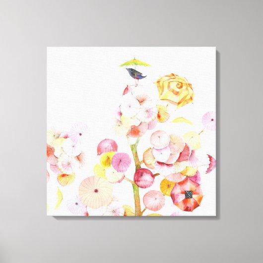 傘状の帆布 キャンバスプリント (正面)