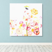 傘状の帆布 キャンバスプリント (インサイチュ (ウッドフロア))