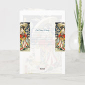 傘舞クラシック妓のヴィンテージ浮世絵 カード (裏面)