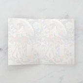 傘舞クラシック妓のヴィンテージ浮世絵 カード (内部)