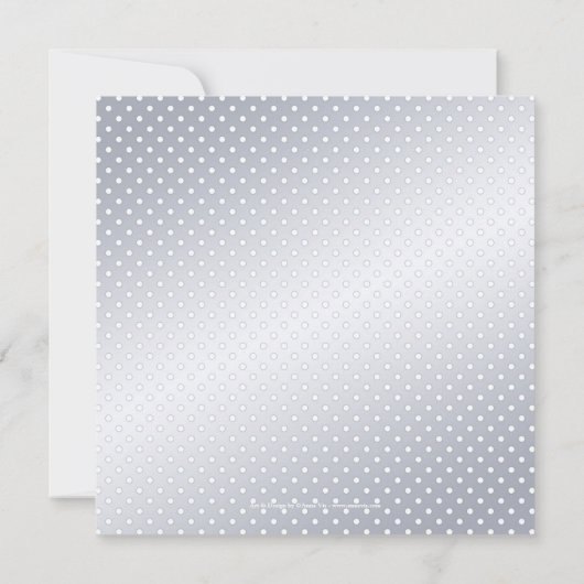 傘色彩の鮮やか付きカップル冬季結婚式 招待状 (裏面)