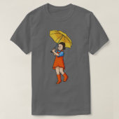 傘雨の子供 Tシャツ (デザイン正面)