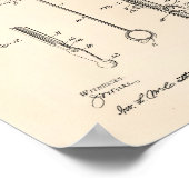 傘1912パテントアート古いピーパー ポスター (角)