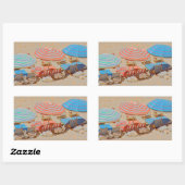 傘2 長方形シール (シート)