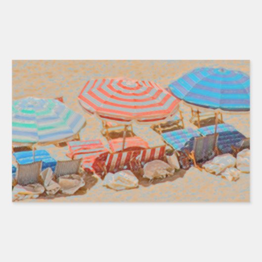 傘2 長方形シール (正面)