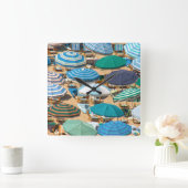 傘4 スクエア壁時計 (ホーム)