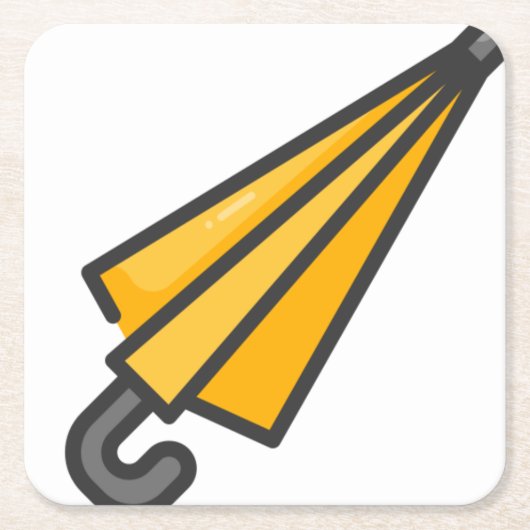 傘 スクエアペーパーコースター (正面)