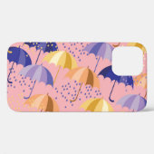 傘、ドロップ、シームレスなカラフルモチーフ。 Case-Mate iPhoneケース (裏面 (横))