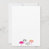 傘 ブライダルシャワー 招待状 (裏面)