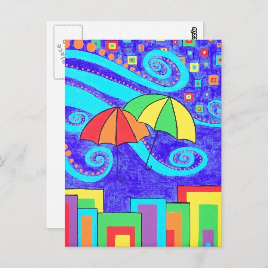傘 ポストカード (正面/裏面)