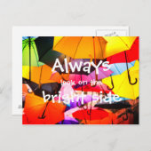 傘//常に明るい側を見る ポストカード (正面/裏面)