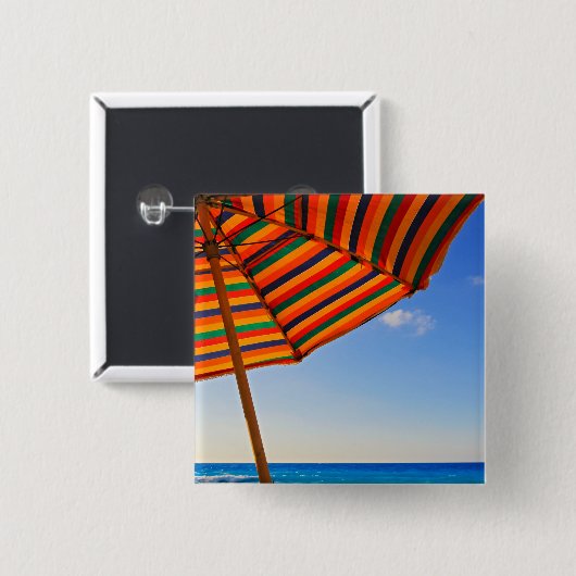 傘 缶バッジ (正面&裏面)