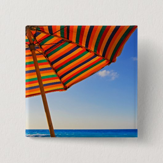 傘 缶バッジ (正面)