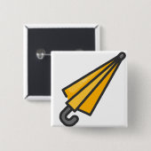 傘 缶バッジ (正面&裏面)