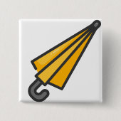 傘 缶バッジ (正面)