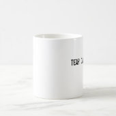 催涙ガスの最低 コーヒーマグカップ (中央)